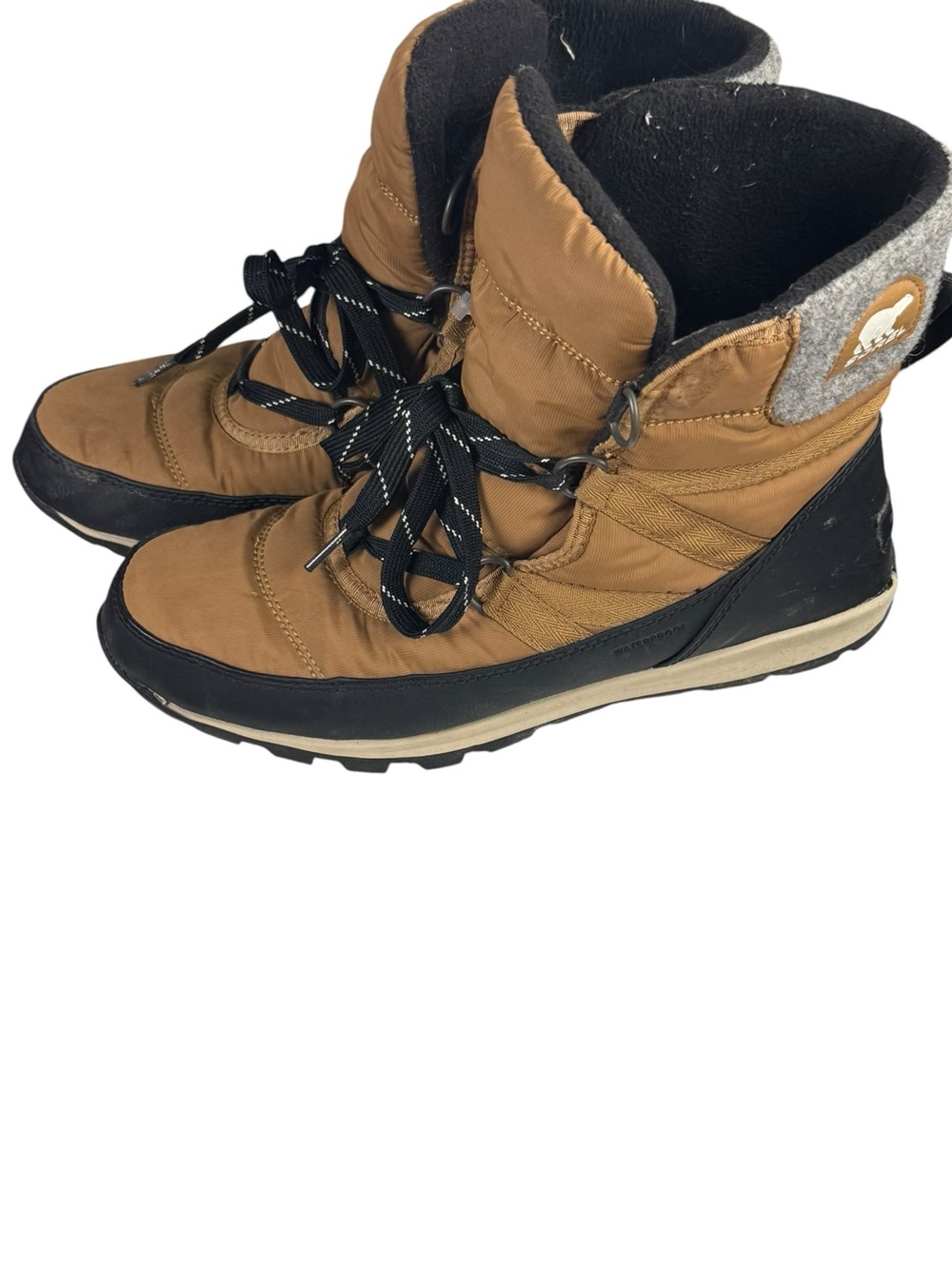 Sorel Whitney II Short Lace Waterproof Winter Boots Elk Brown Size 9 - Picture 2 of 15